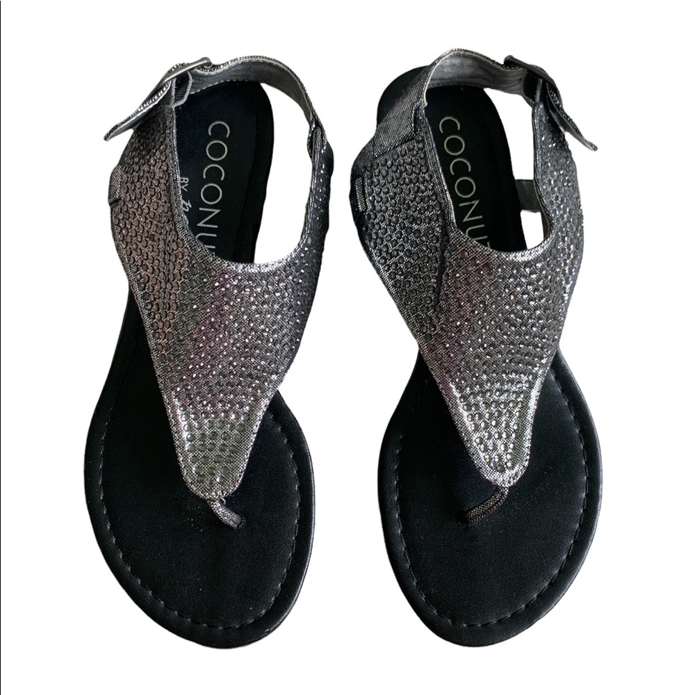 Silver sandals size 6. Coconuts brand